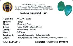 3.87 ctw Fancy Emerald Parcel