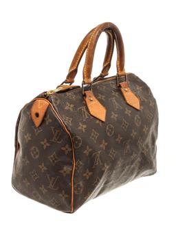 Louis Vuitton Brown Monogram Speedy 25 Satchel Bag