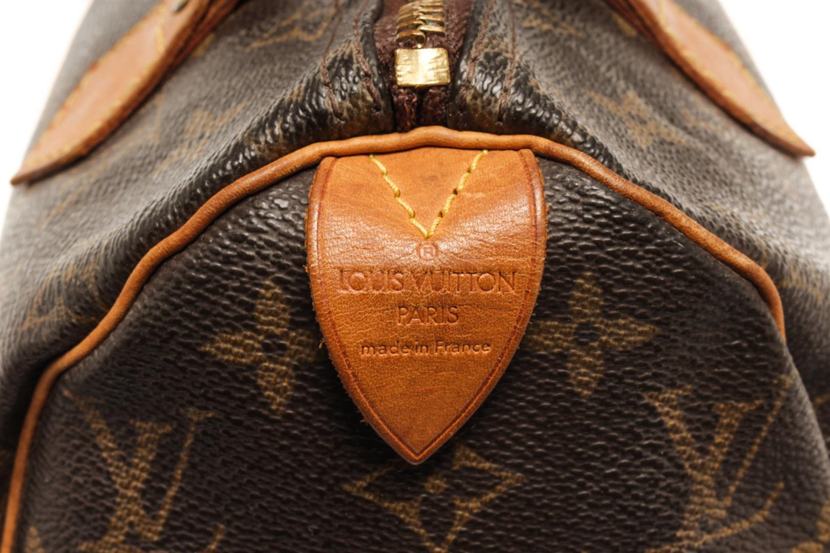 Louis Vuitton Brown Monogram Speedy 25 Satchel Bag