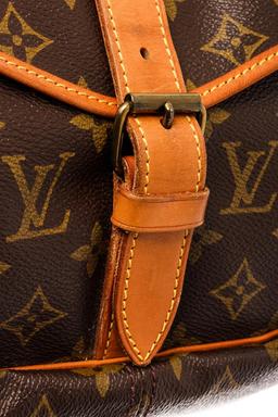 Louis Vuitton Brown Monogram Leather Saumur 35cm Shoulder Bag