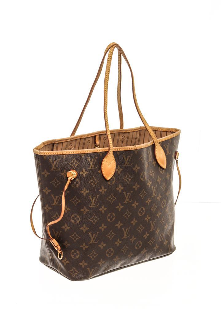 Louis Vuitton Brown Monogram Canvas Neverfull MM Tote Bag