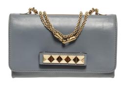 Valentino Grey Leather VA Va Voom Shoulder Bag