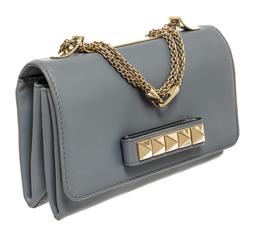 Valentino Grey Leather VA Va Voom Shoulder Bag