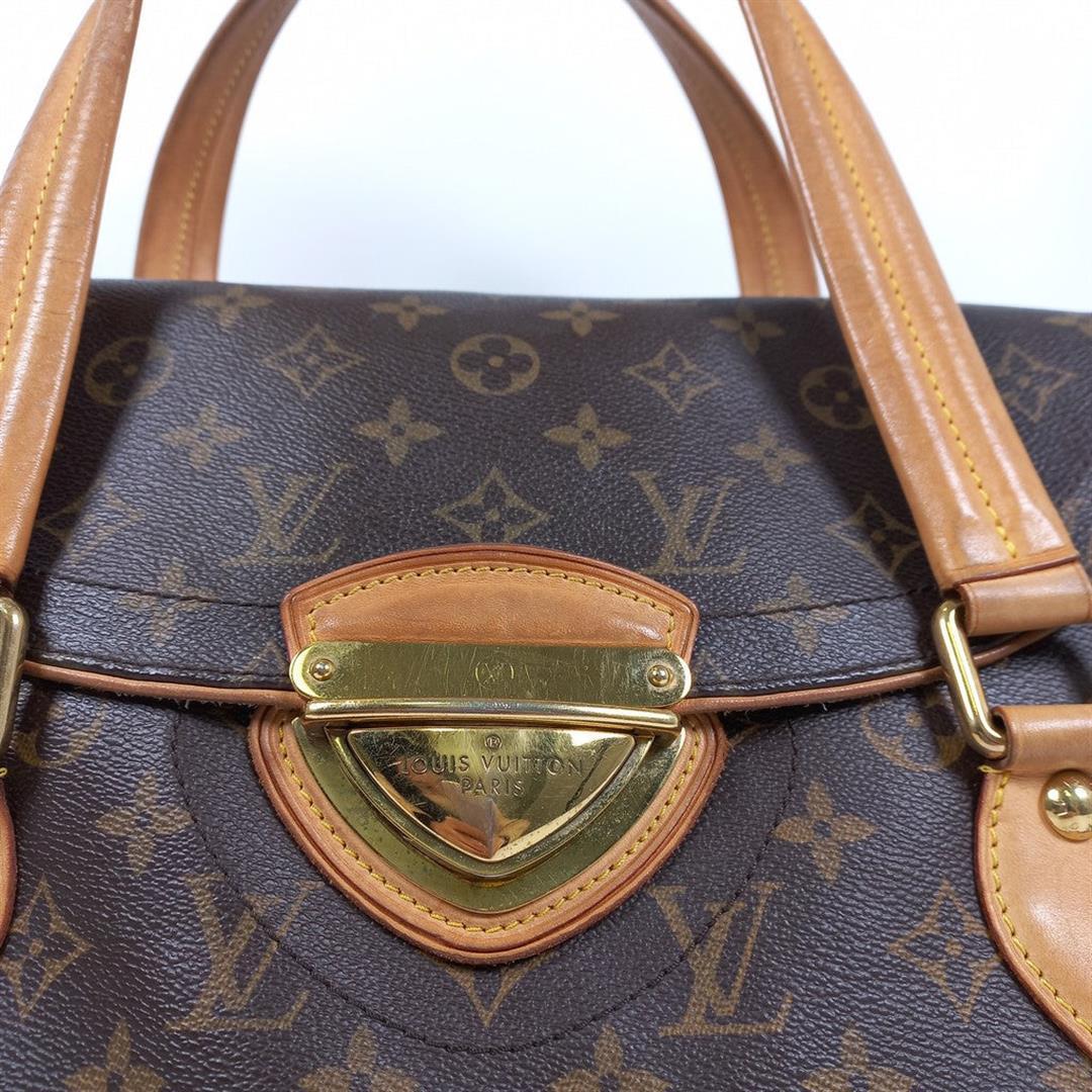 Louis Vuitton Brown Monogram Canvas Leather Beverly GM Shoulder Bag