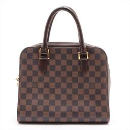 Louis Vuitton Damier Ebene Canvas Leather Triana Handbag