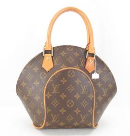 Louis Vuitton Brown Monogram Canvas Leather Ellipse PM Handbag