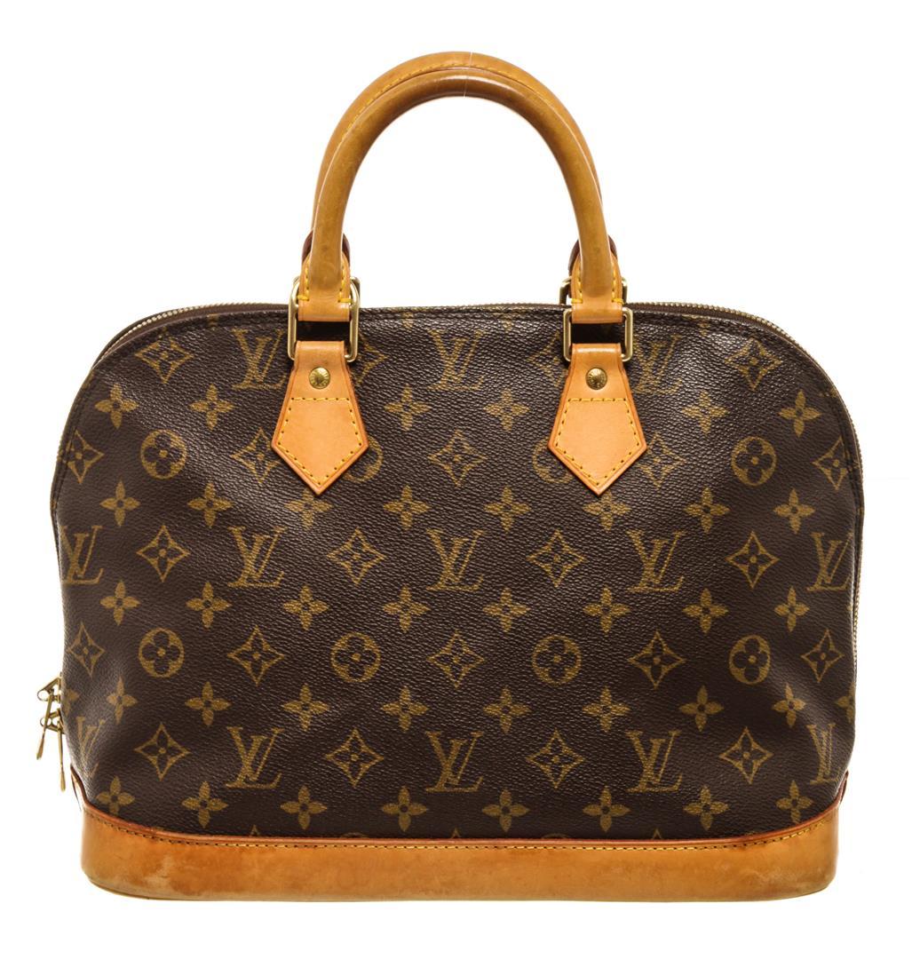 Louis Vuitton Brown Monogram Canvas Alma PM Satchel Bag