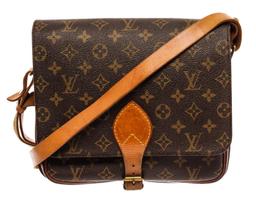 Louis Vuitton Brown Monogram Cartouchiere GM Messenger Bag