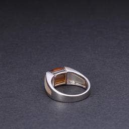 14K White Gold & Citrine Ring