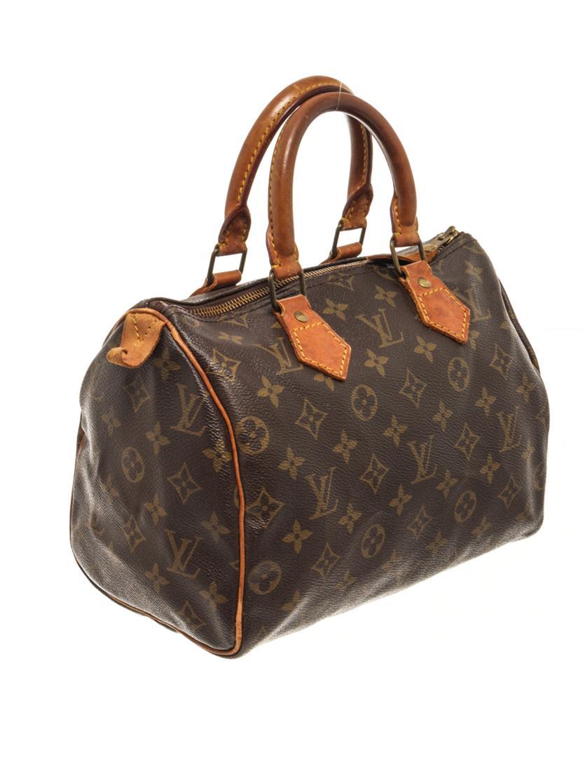 Louis Vuitton Brown Monogram Canvas Speedy 25 Cm Handbag