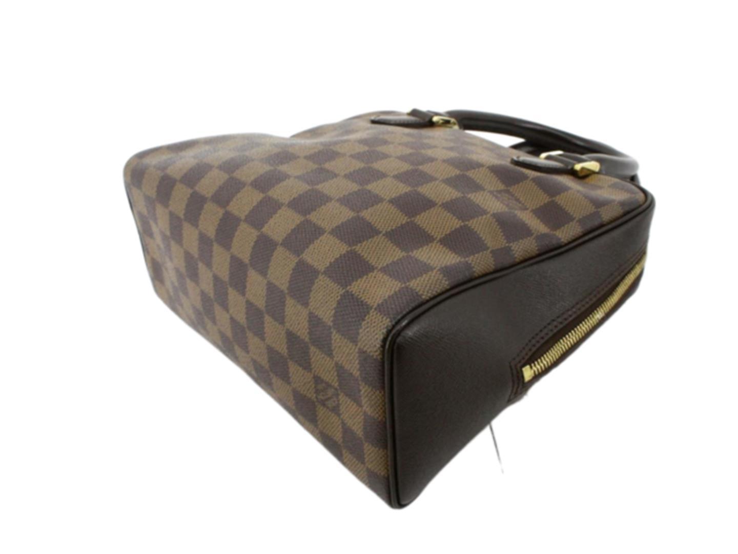 Louis Vuitton Damier Ebene Canvas Leather Brera Handbag