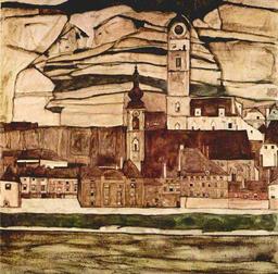 Egon Schiele - Stone On The Danube Ii