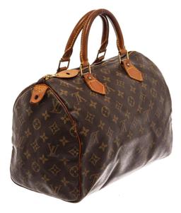 Louis Vuitton Brown Monogram Canvas Speedy 30 Satchel Bag