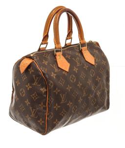 Louis Vuitton Brown Monogram Speedy 25 Satchel Bag