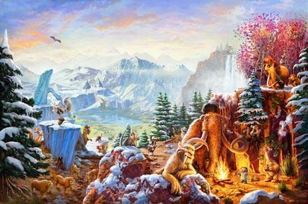 Ice Age by Thomas Kinkade