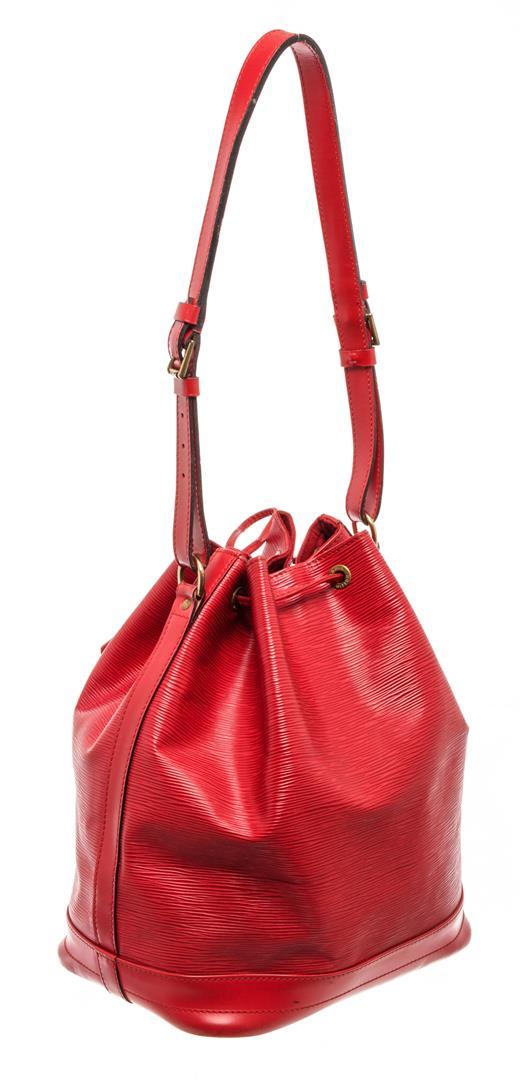 Louis Vuitton Red Epi Leather Noe Bucket Bag