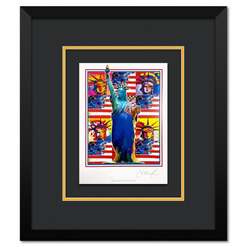 God Bless America - with Five Liberties by Peter Max