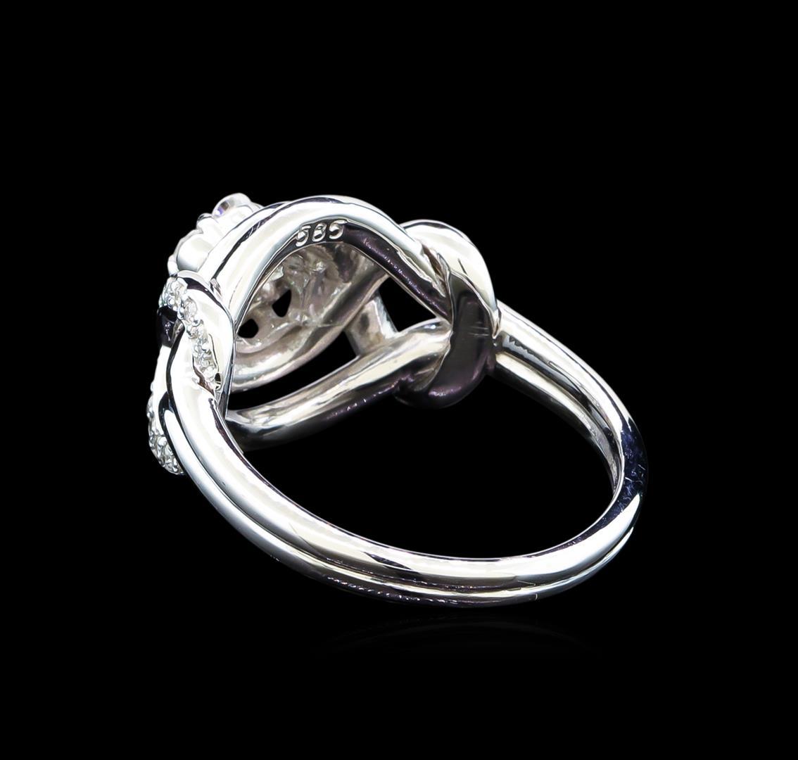 0.56 ctw Diamond Ring - 14KT White Gold