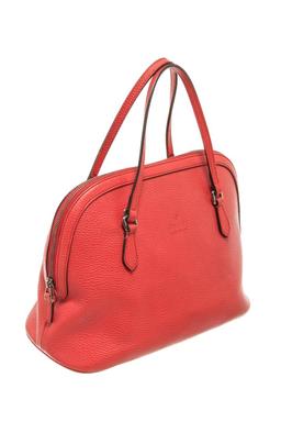 Gucci Red Calfskin Mini Dome 2 Way Shoulder Bag