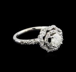 14KT White Gold 0.95 ctw Diamond Ring