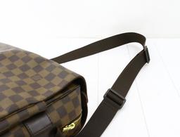 Louis Vuitton Damier Ebene Canvas Leather Naviglio Messenger Bag