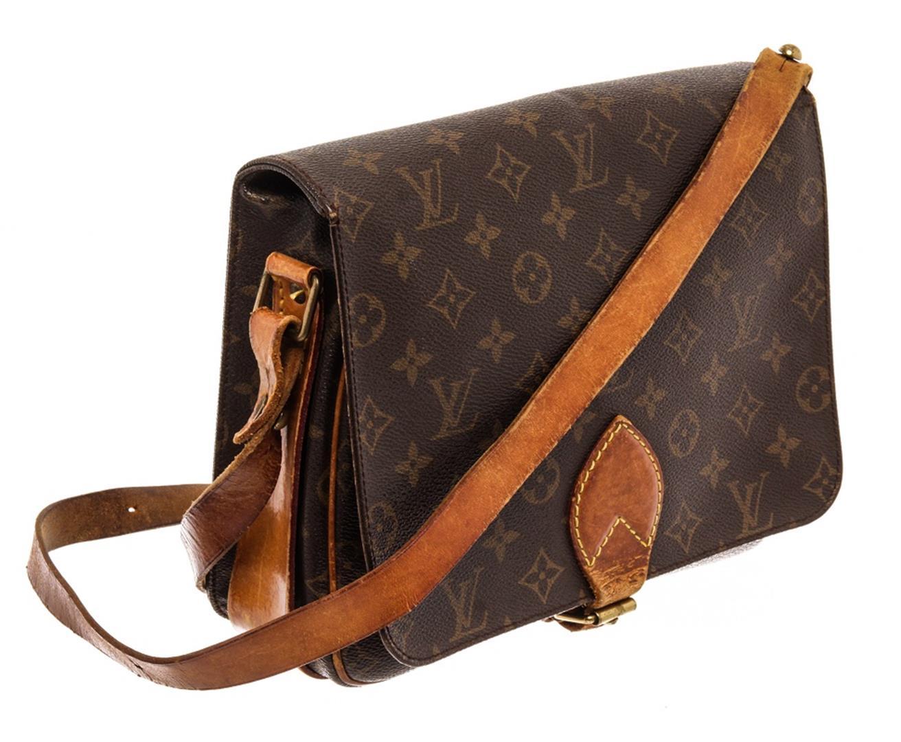 Louis Vuitton Brown Monogram Cartouchiere GM Messenger Bag