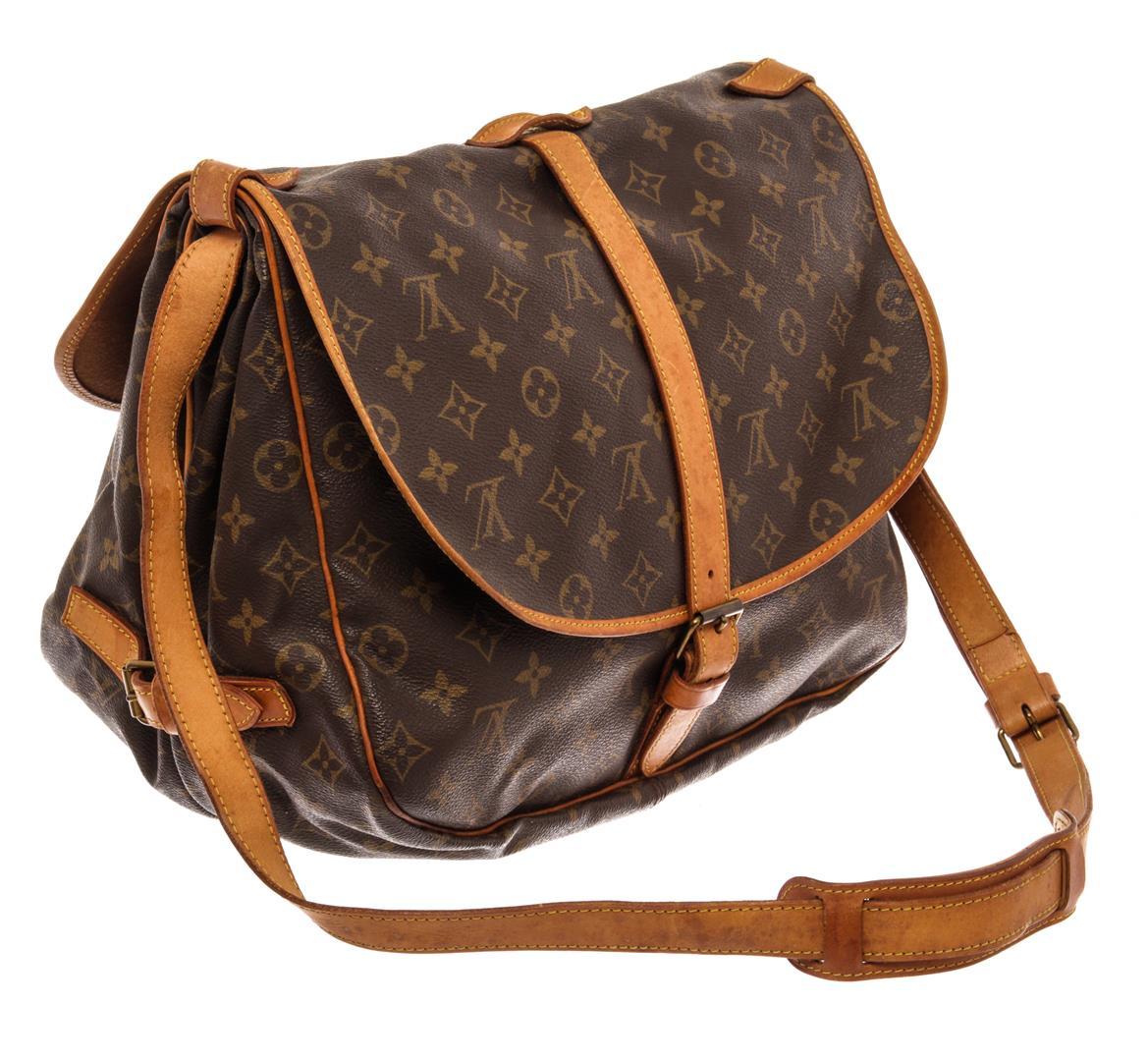 Louis Vuitton Brown Monogram Canvas Saumur 35 Messenger Bag