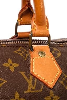 Louis Vuitton Brown Monogram Canvas Speedy 30cm Satchel Bag