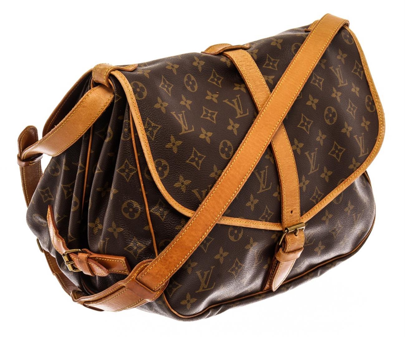 Louis Vuitton Brown Monogram Saumur 35cm Crossbody Bag