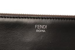 Fendi Black Leather Monster Pouch