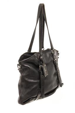 Prada Black Leather Shoulder Bag