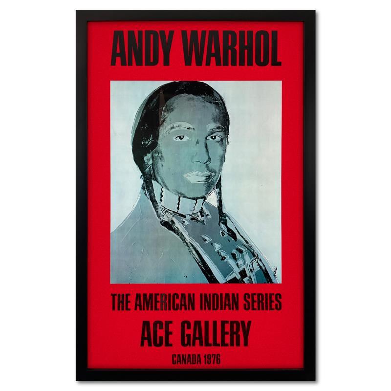 American Indian Series 2 Piece Set (Red & Blue) by Warhol (1928-1987)