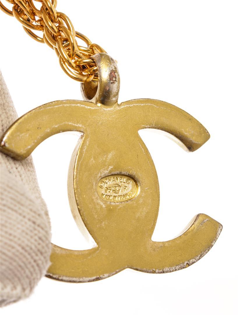 Chanel Gold Plated CC Turn-Lock Chain Nacklace