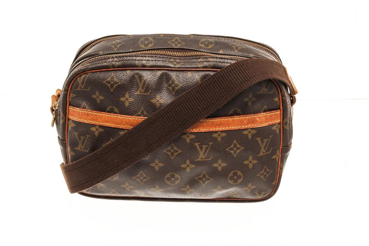 Louis Vuitton Brown Monogram Reporter PM Crossbody Bag