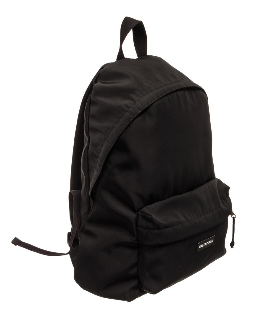 Balenciaga Black Canvas Explorer Backpack