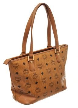 MCM Camel Leather Shoulder Bag