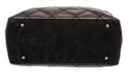 Chanel Black Quilted Coated Canvas Paris Biarritz Shoulder Bag