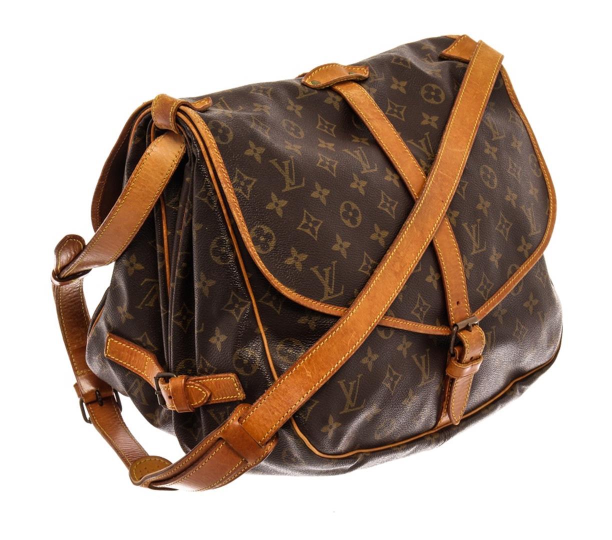 Louis Vuitton Brown Monogram Canvas Saumur 35 Messenger Bag