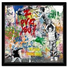 Never, Never Give Up! by Mr Brainwash Original