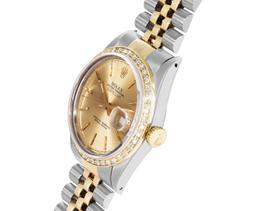 Rolex 36MM 2Tone 18K Yellow Gold Diamond Bezel Datejust With Rolex Box