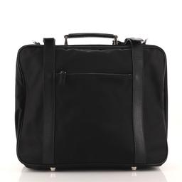 Prada Convertible Buckle Suitcase Tessuto and Saffiano Leather