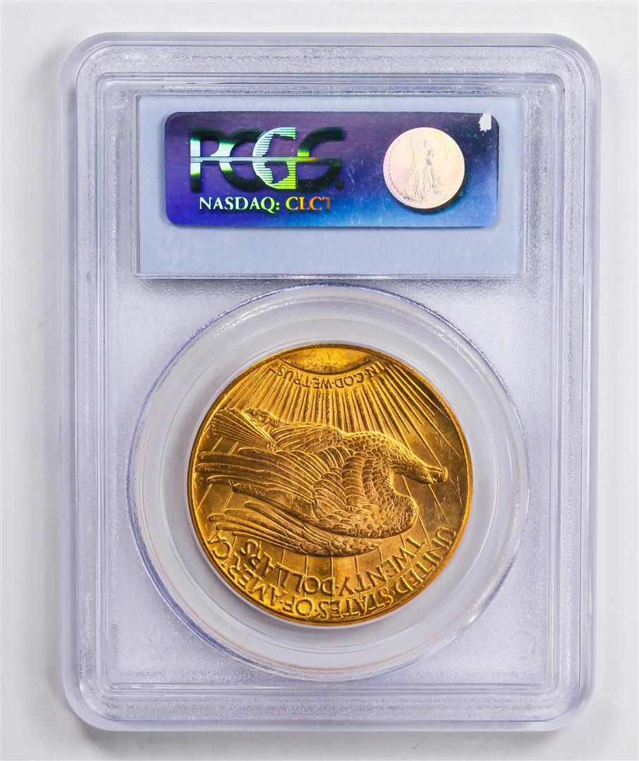 1927 $20 Double Eagle Gold Coin PCGS MS63