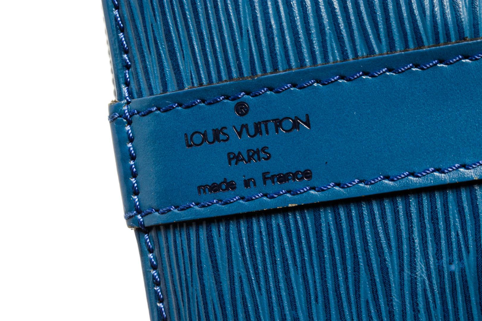 Louis Vuitton Blue Epi Leather Noe PM