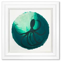 Green Octopus Swirl by Wyland Original