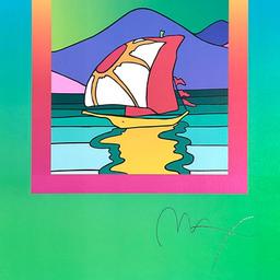 Sailboat East on Blends by Peter Max