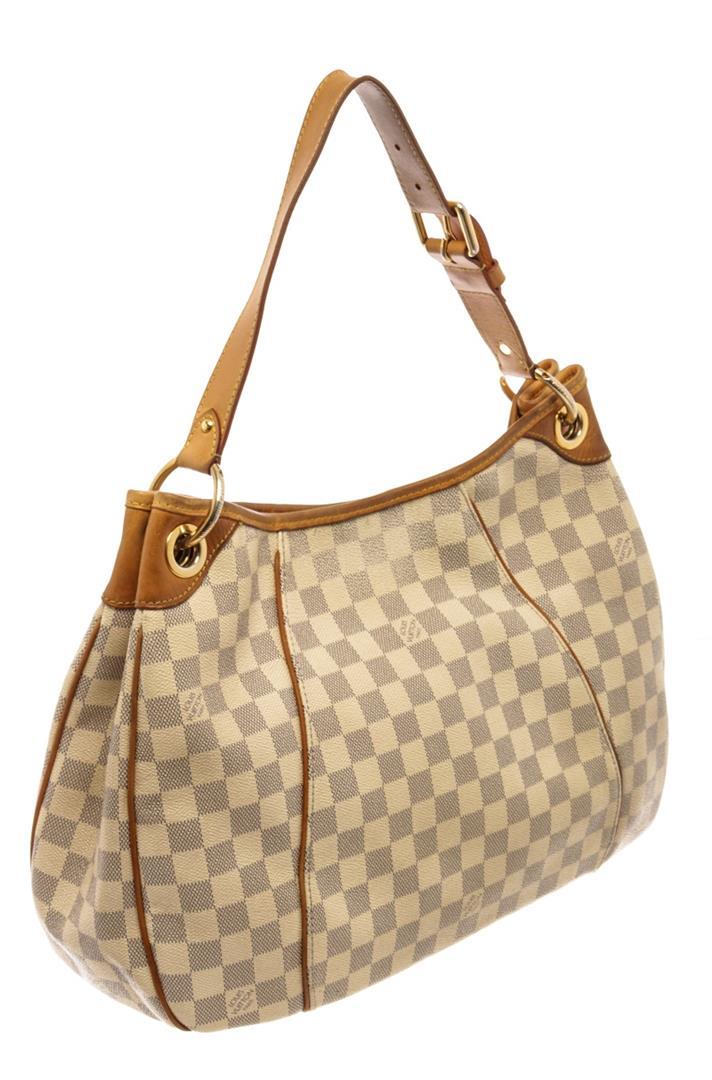 Louis Vuitton Beige Damier Azur Galliera PM Hobo Bag