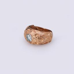 14K Rose Gold & Moissanite Ring