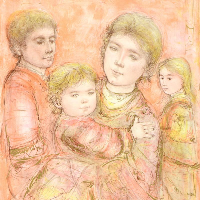 Portrait of a Family by Hibel (1917-2014)