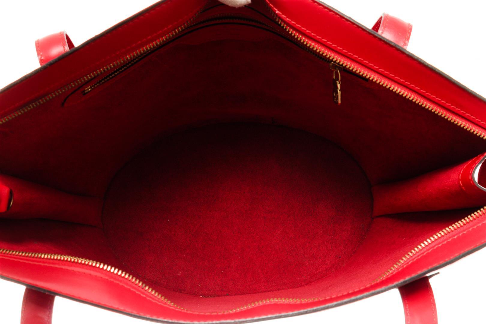 Louis Vuitton Red Epi Leather Saint Jacques Shoulder Bag