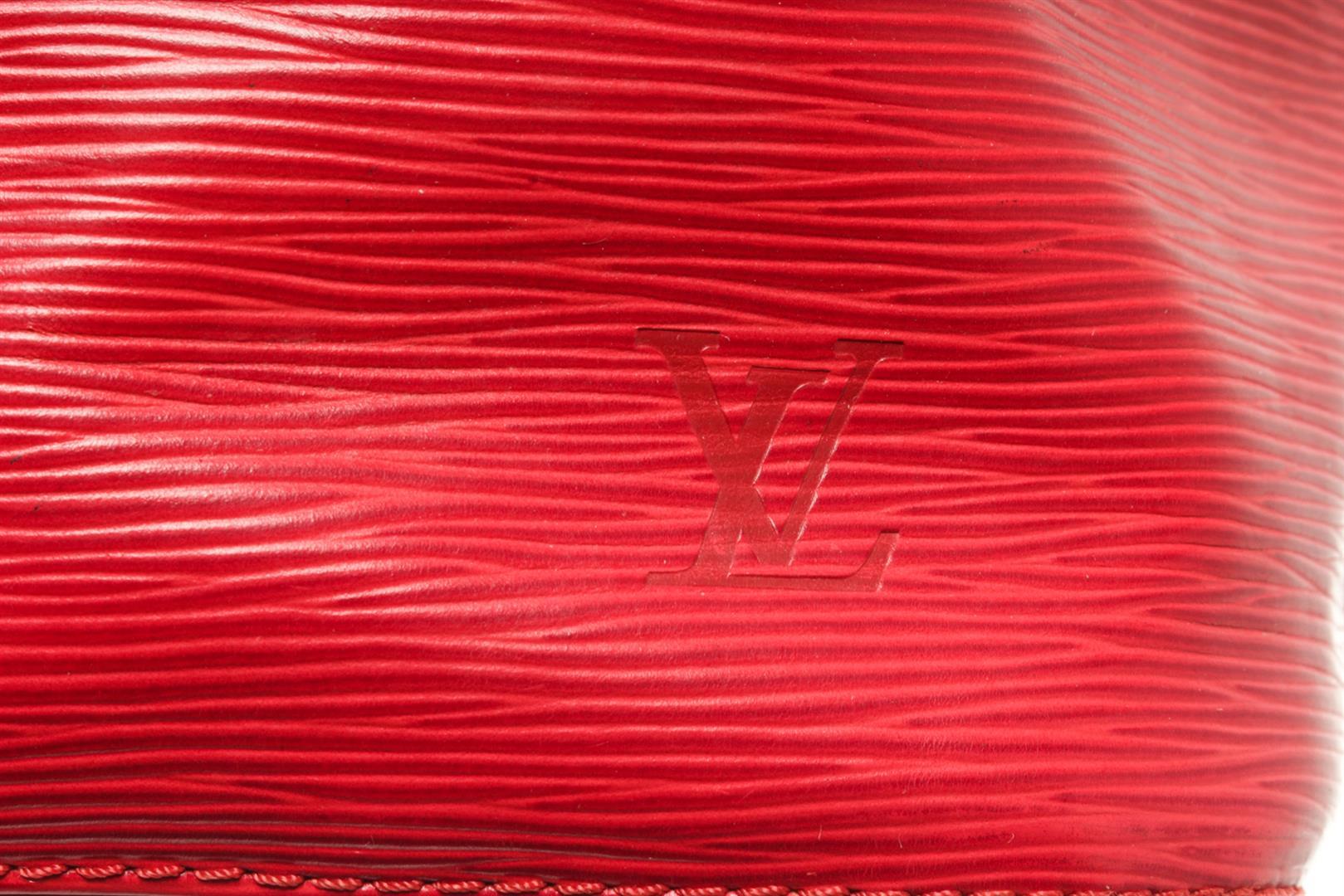 Louis Vuitton Red Epi Leather Petit Noe Bucket Bag